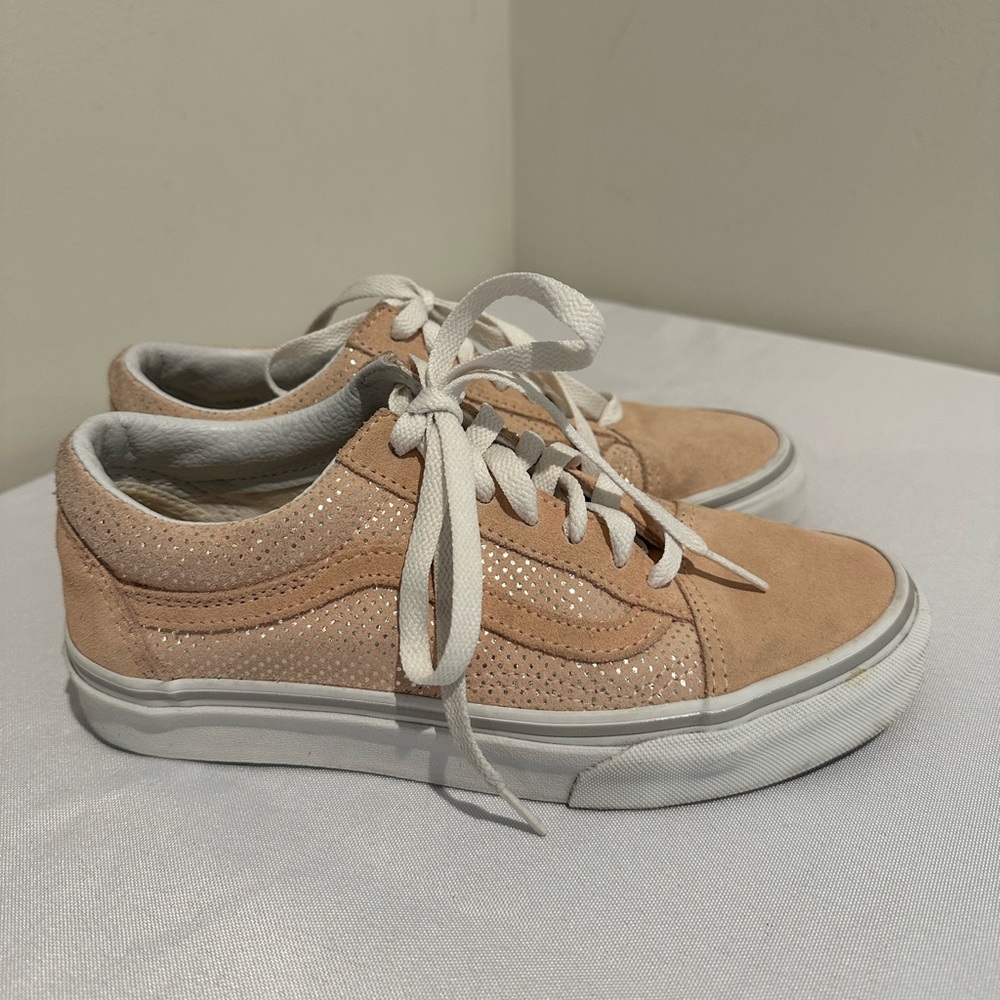 Vans Old Skool Metallic Dots Rose / Spanish Villa Womens 7 Men’s 5.5 Sneakers
